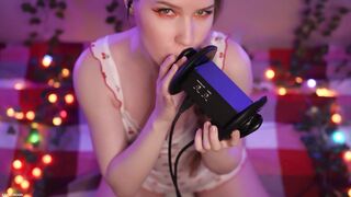 ASMR MOOD - ASMR EYE CONTACT - EarLickingBreathing