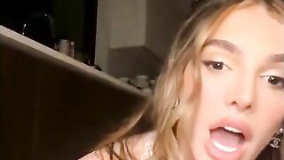Lyna Perez Nude Live showing cucumber skills