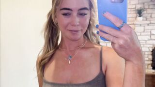 Grace Charis Nude in the mirror