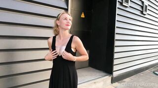 Iviroses Public toilet cucumber masturbation wrapped in plastic!!