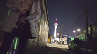 Nicole Niagara A night out flashing & playing with my pussy