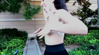 Nicole Niagara Daytime Public Slut Teasing by Road