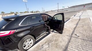 Nicole Niagara Cum in Car, Teasing & Caught Masturbating by Strangers on the Streets