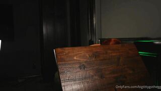 bigtittygothegg bad dragon orgasm pounding