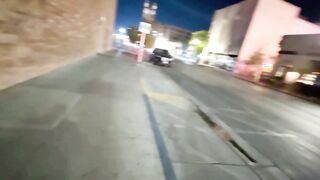 Nicole Niagara Sex-Worker Masturbating on Street Blindfolded pt.1