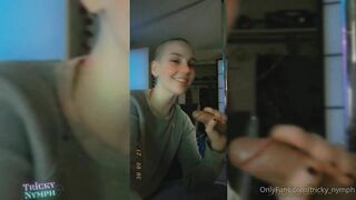 Tricky Nymph OnlyFans  blowjob video with dnbsadboy
