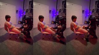 Machine_mommy tied up femdom handjob