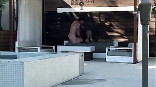 Kayley Gunner - Poolside Voyeur With Flesh Mechanic And Joanna Angel