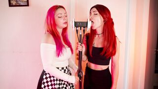 The Sounds of Girls ASMR - ASMR Double Vally + Yori Wet Spit Ear Licking