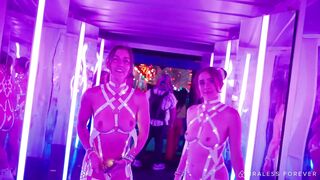 Flashing Emma and Lila Labelle - Nothing but body tape