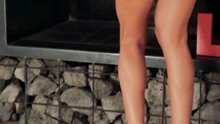 Belen Lavallen - Hot Babe of Hearts Strips Naked