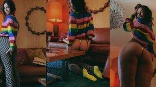 Rachel Cook Coloured Sweater - Yellow Lingerie Retro