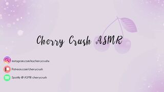 Cherry Crush ASMR Fingering my pussy, Blowjob sounds and some Ear licking