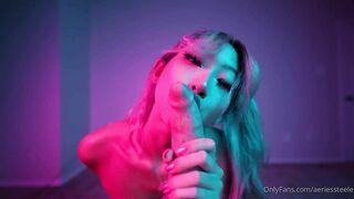 Aeries Steele Blowjobs In A Neon Room