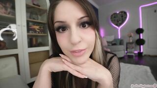 Heatherbby Footjob Anal in a Fishnet Skirt