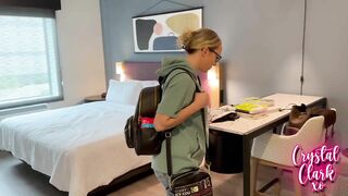 Stepmom Crystal Clark visiting you at college dorm