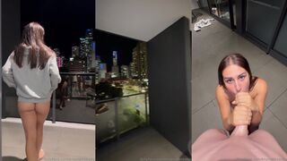 brunettebaby balcony fuck