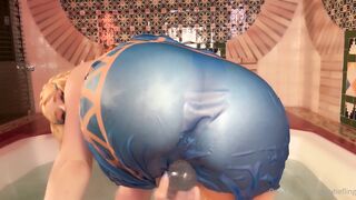 Aery tiefling - zelda bath masturbation