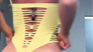 N.S OF - Yellow Lingerie Solo
