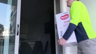 Delivery Man Gives Natasha His Package & A Big Load