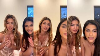 Hayley Maxfield & Amanda Trivizas Oiled Nude GG Live Stream