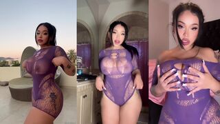 A.J OF - Purple Fishnet Solo