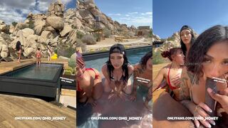 Auhneesh Nicole - Pool Foursome Scene