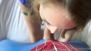Cutepowerlegs Fucked By Spiderman And Cum On Face