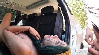 Boba Bitch public car sex creampie