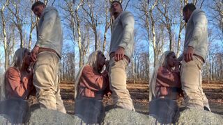 Leigh onlyfans BJ + BG in woods