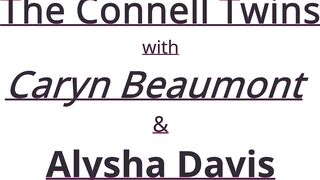 TheConnellTwins strapped by Caryn Beaumont & Alysha Davis