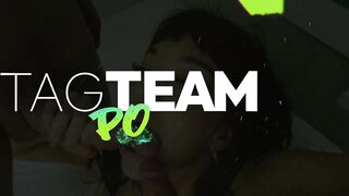 Dan Dangler Uses Her Mouth To Pleasure Two Cocks